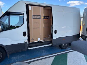 Iveco Daily carrying furniture during a Brisbane transport job